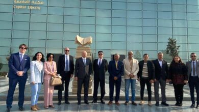 العاصمة الإدارية مع وفدًا من بنك التنمية