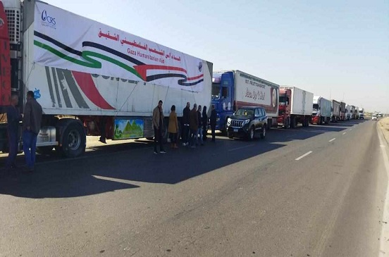 المساعدات الإنسانية لغزة