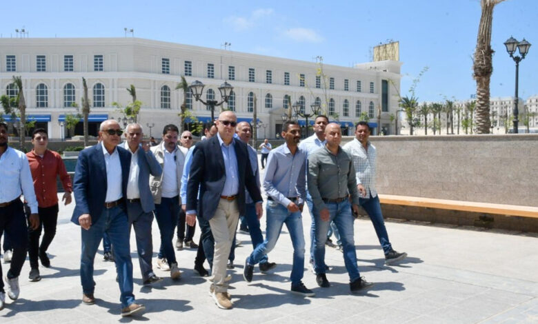 وزير الإسكان خلال جولته بمدينة العلمين الجديدة
