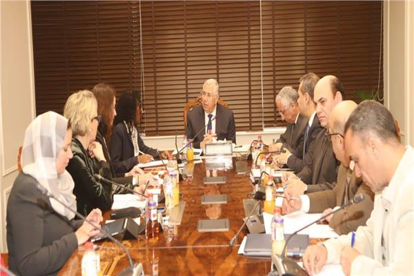 وزير الزراعة مع المدير الاقليمي للتنمية المستدامة