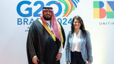 رانيا المشاط وفيصل بن فاضل