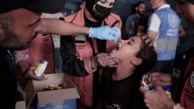 تطعيم أطفال فلسطين