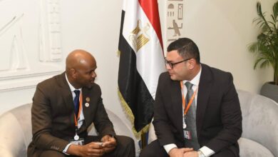 المهندس شريف الشربينى وحبيب هان