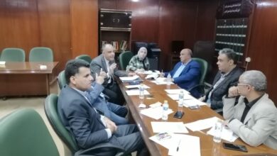 اجتماعاً بمقر جهاز تحسين الأراضي بوزارة الزراعة