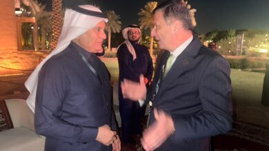 علاء فاروق ونظيره السعودي