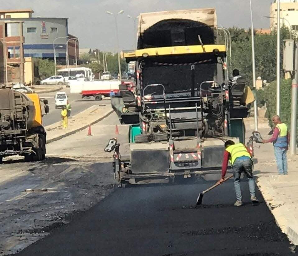 أعمال التطوير والصيانة بالمناطق الصناعية