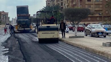مشاريع تطوير الطرق في مدينة 15 مايو