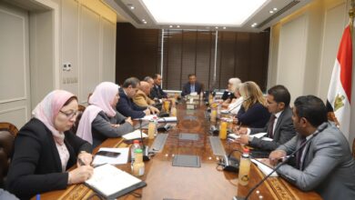 جانب من اجتماع وزير الزراعة مع البعثة الإشرافية ل "إيفاد"