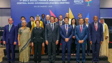 جلسة مناقشة القضايا المالية لدول البريكس