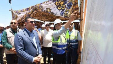 جولة ميدانية لوزير الإسكان بمدينة السادات لتفقد مشروعات تنموية