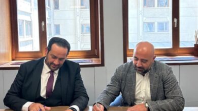 جانب من توقيع الشراكة