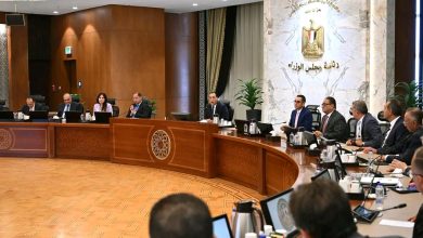 جانب من اجتماع رئيس الوزراء