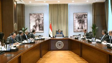 جانب من اجتماع رئيس الوزراء