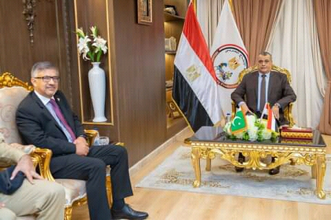 وزير الإنتاج الحربي والسفير الباكستاني