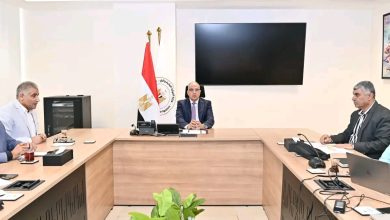 جانب من اجتماع وزير الري