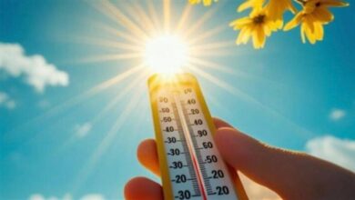 درجات الحرارة اليوم