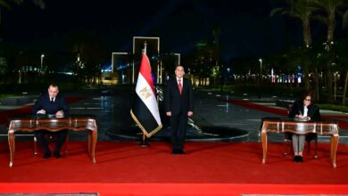 جانب من توقيع المذكرة