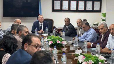 جانب من اجتماع وزير البترول 