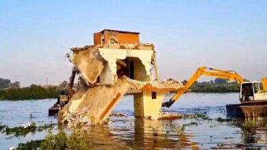 حملات إزالة التعديات على مجرى نهر النيل وفرع رشيد