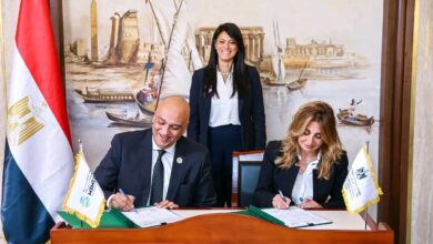 جانب من توقيع مذكرة التفاهم 