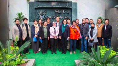 جانب من زيارة الوفد الصيني