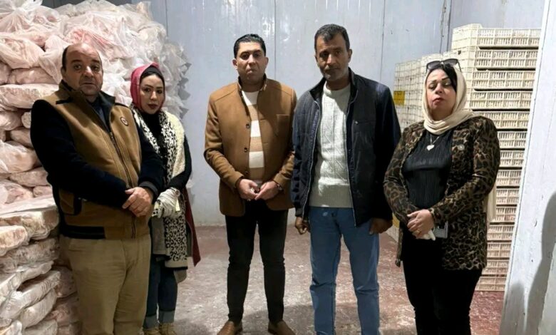 حملات التفتيش والرقابة على أسواق ومحال عرض وبيع اللحوم