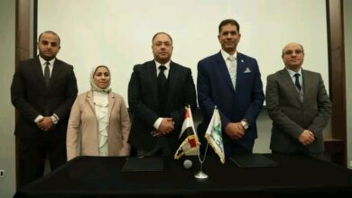 جانب من توقيع الشراكة