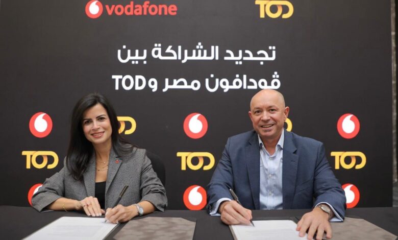 شركة فودافون تجدد شراكتها مع منصة TOD