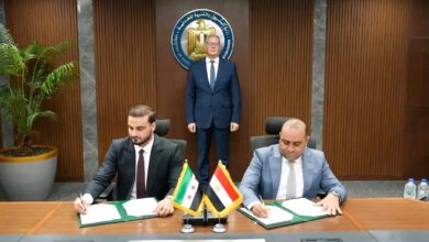 جانب من توقيع الشراكة 