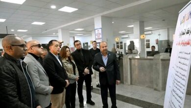 جانب من زيارة رئيس الوزراء