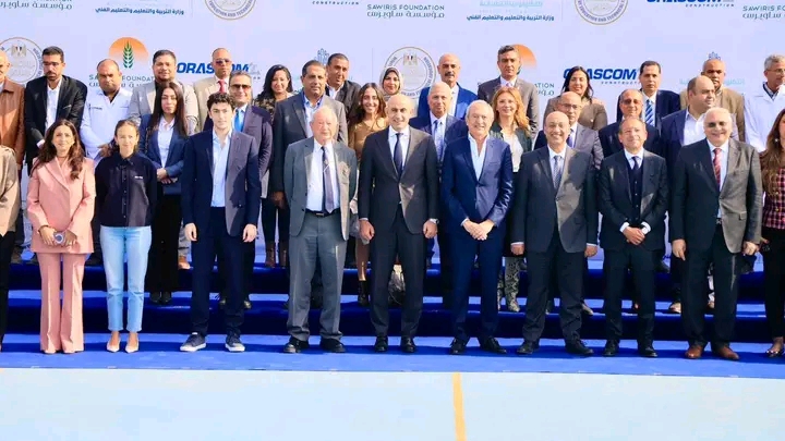 افتتاح مدرسة أنسي ساويرس للتكنولوجيا التطبيقية والإنشاءات