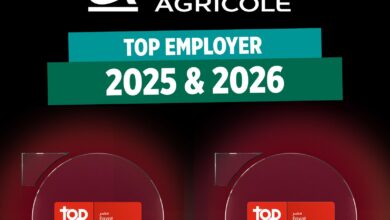 بنك كريدي أجريكول يحصل على شهادة "أفضل جهة عمل" لعامي 2025 و2026
