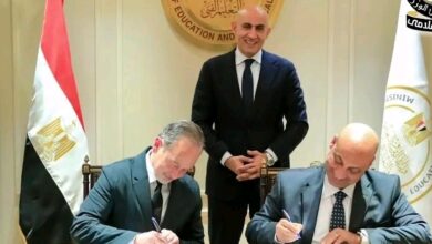 جانب من توقيع المذكرة