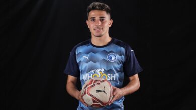 محمد رضا يشارك في تدريبات سيراميكا استعداداً لموقعة الزمالك بالكأس