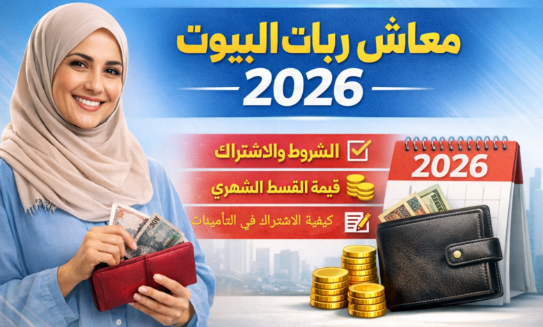 تأمين المستقبل من المنزل.. تفاصيل نظام معاش ربات البيوت 2026 والشروط والخطوات