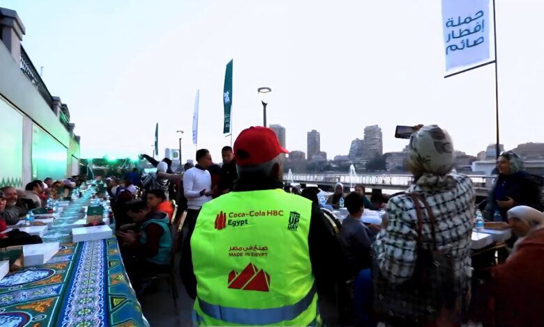 Coca-Cola HBC Egypt sponsored a large Ramadan iftar event organized by Misr El Kheir