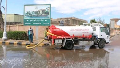 أجهزة المدن الجديدة ترفع حالة الطوارئ لمواجهة مياه الأمطار