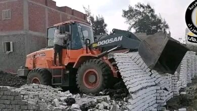 إزالة التعديات على الأراضي الزراعية