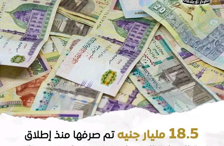 المالية تعلن صرف 18.5 مليار جنيه لدعم الفئات الأكثر احتياجًا