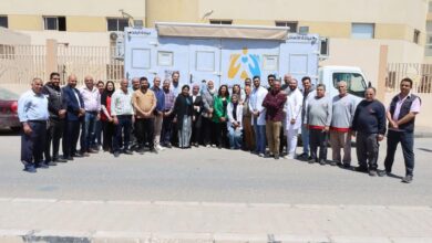 قافلة طبية لخدمة العاملين بالمصانع