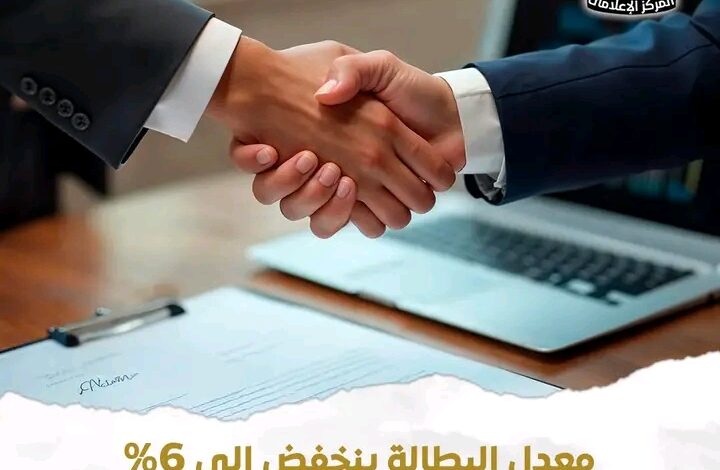 تراجع معدل البطالة في مصر إلى 6% خلال الربع الأول من 2026